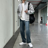 Todd Oversized Fit Composite Paper High-Neck Zip-Up (4color)