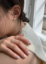 [92.5silver] クラックパールピアス
