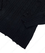 ウィステッドダメージニット/SK wisted damage knitwear (4 colors)