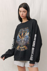  RETRO SWEATSHIRT / BLACK