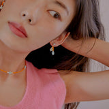 フラワーピアス/FLOWER ORANGE EARRINGS