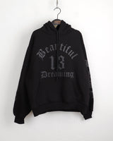 [Brushed lining] レスティンオーバーフィットフーディドTシャツ