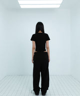 ニューデニムミックスジョガーパンツ / New Denim Mix Jogger Pants (Black)