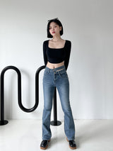 ホットクロップロングスリーブTシャツ/Hot Crop Long Sleeve T-shirt (4color)