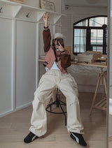 メープルピーチカーゴワイドパンツ