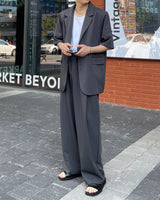 OW ツーボタン半袖ジャケット / OW Two Button Short-Sleeved Jacket (Set - Up / 3 colors)
