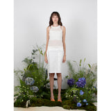 サイドストラップボタンスカート / SIDE STRAP BUTTON SKIRT - WHITE