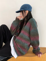 [UNISEX/ WOOL20] タムズグラディエントダンガラモヘアニット