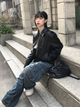 ビンテージファー2WAYブルゾンジャンパー