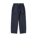カラースティッチパネルデニムパンツ / COLOR STITCH PANEL DENIM PANTS - INDIGO