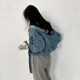 フロント&バックボタンデニムジャケット / Front And Back Button Denim Jacket