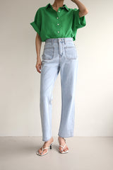 クシオジーンズ / CUSHIO JEANS / STRAIGHT DENIM PANTS