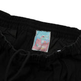 BLACK DRAWSTRING TROUSERS