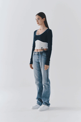 ROSEY TOP (NAVY)
