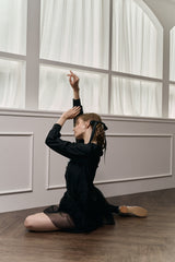 Ballerina Tutu Ribbon Skirt - Black