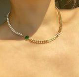 HALF ROUND PEARL CHOKER (6593881505910)