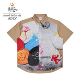 Edgewalker x acme de la vie PRINTING SHORT SLEEVE SHIRTS BEIGE