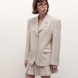 BASIC SINGLE JACKET (BEIGE)