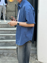 トニ―ハイデンシティー半袖シャツ/Tony High Density Short-Sleeved Shirts (4 colors)