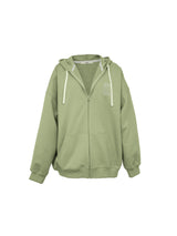 HEAVY WEIGHT OVERFITTED UNIVERSITY LOGO EMBROIDERY HOODIE ZIP UP_ SAGE GREEN (6682311295094)