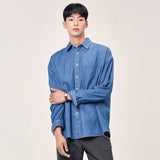 ワッシング シャツ / Layla The reason for love Garment Washing Denim Shirt S82 Medium Indigo (6594997616758)