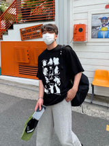 レイジーキャットハーフTシャツ
