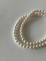 [92.5silver]  スワールパールネックレス_5mm