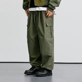 ナイロン2WAYワイドカーブフィットカーゴパンツ / NYLON 2WAY WIDE CURVE FIT CARGO PANTS KHAKI