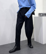 パイプ ピンタック スラックス / OWN Pipe pin tuck slacks (Set - up / 2 colors)