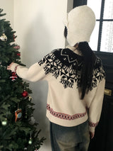 アイラ ノルディック柄ラウンドニット
