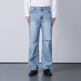 ナイフカットペイントスプラッターデニム / KNIFE CUT PAINT SPLATTER DENIM
