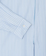 STRIPE ZIP-UP SHIRT_Blue