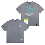 23 シャオーバーサイズTシャツ / 23 SHA OVERSIZED T-SHIRTS YELLOW / GREY