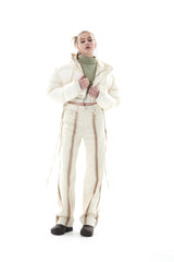 リバーシブルクロップドジャンパー/REVESIBLE CROPPED JUMPER