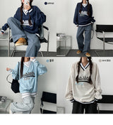 Ascending color V sweatshirt