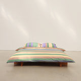 Iris green duvet cover Qsize(200x230cm)