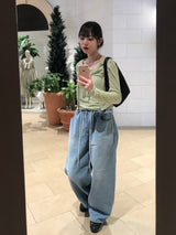 エリーストリングデニムパンツ