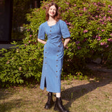 ボタンステッチラインドレス / Button Stitch Line Dress