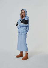 NYLON REVERSE LONG SKIRT (6682318274678)