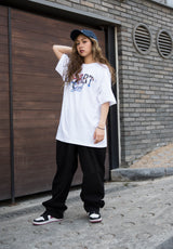 バギーコットンパンツ/MBSRCOPT132 MID90 BAGGY COTTON PANTS BLACK