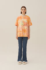キルシービッグチェリーダイイング半袖Tシャツ／BIG CHERRY DYEING SHORT SLEEVE T-SHIRT[ORANGE] (6695793328246)