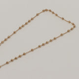 シルバーボールチェーンネックレス/SILVER BALL CHAIN NECKLACE(CHOKER) (925 silver+gold plated / basic)
