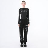 ラビットジョガーパンツ/1 1 rabbit jogger pants - BLACK