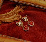 メルビーザキャットシリーズ - レッドハートピアス / Melbie The Cat Series - Red Heart Piercing