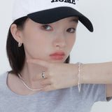 タイディラウンドシェイプピアス / tidy round shaped earring