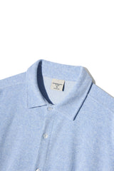 テリー コットン シャツ S104 / Terry Cotton shirt S104 Blue Melange