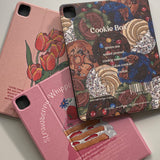 アイパッドレザーレットケース_ストロベリーホイップクリームケーキ / iPad Leatherette Case_Strawberry Whipped Cream Cake