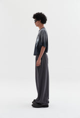 wavy sweat pants charcoal