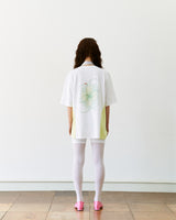 カラーブロックVネックTシャツ