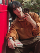 レットオーバーフィットコーデュロイシャツ(3color)